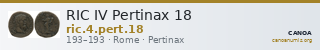 RIC IV Pertinax 18 — CANOA