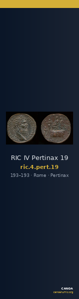 RIC IV Pertinax 19 — CANOA