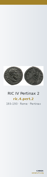 RIC IV Pertinax 2 — CANOA