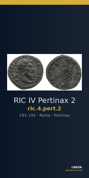 RIC IV Pertinax 2 — CANOA