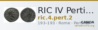 RIC IV Pertinax 2 — CANOA