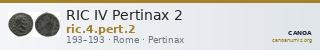 RIC IV Pertinax 2 — CANOA