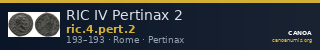 RIC IV Pertinax 2 — CANOA