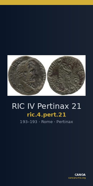 RIC IV Pertinax 21 — CANOA