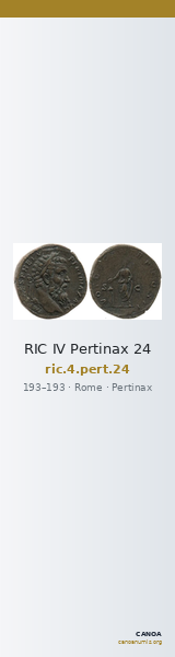 RIC IV Pertinax 24 — CANOA