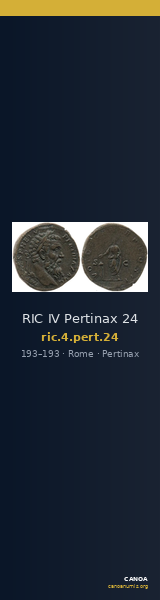 RIC IV Pertinax 24 — CANOA
