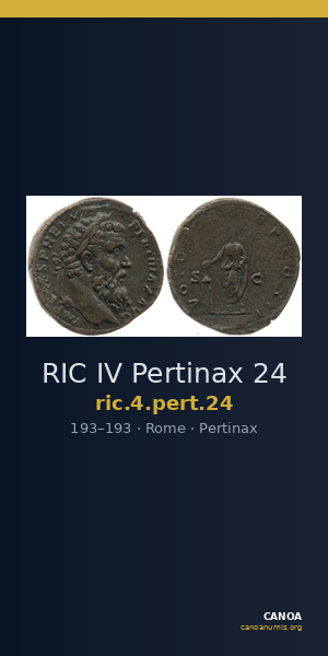RIC IV Pertinax 24 — CANOA