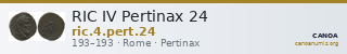 RIC IV Pertinax 24 — CANOA