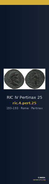 RIC IV Pertinax 25 — CANOA
