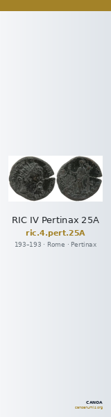 RIC IV Pertinax 25A — CANOA