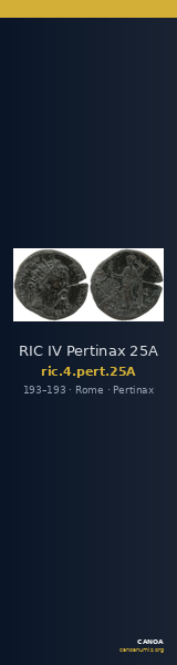 RIC IV Pertinax 25A — CANOA