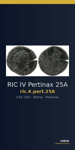 RIC IV Pertinax 25A — CANOA