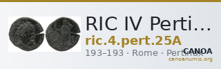 RIC IV Pertinax 25A — CANOA