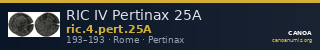 RIC IV Pertinax 25A — CANOA