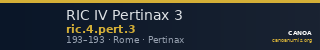 RIC IV Pertinax 3 — CANOA