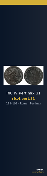 RIC IV Pertinax 31 — CANOA