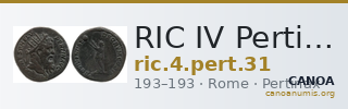 RIC IV Pertinax 31 — CANOA