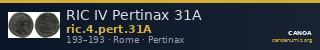 RIC IV Pertinax 31A — CANOA
