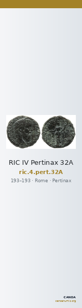 RIC IV Pertinax 32A — CANOA