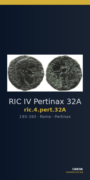 RIC IV Pertinax 32A — CANOA