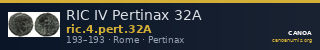 RIC IV Pertinax 32A — CANOA