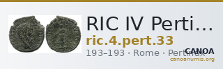 RIC IV Pertinax 33 — CANOA