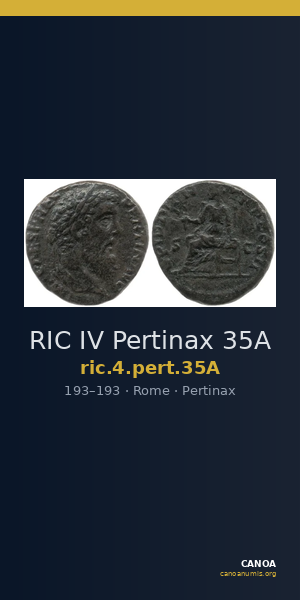 RIC IV Pertinax 35A — CANOA