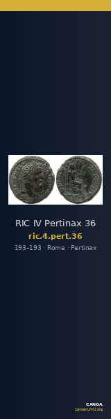 RIC IV Pertinax 36 — CANOA