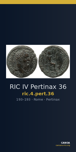 RIC IV Pertinax 36 — CANOA