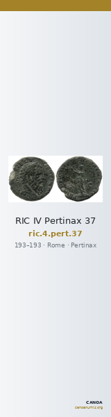 RIC IV Pertinax 37 — CANOA