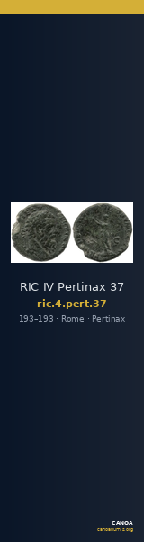 RIC IV Pertinax 37 — CANOA