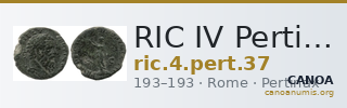 RIC IV Pertinax 37 — CANOA