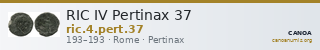 RIC IV Pertinax 37 — CANOA