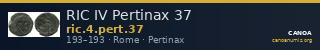 RIC IV Pertinax 37 — CANOA