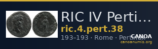 RIC IV Pertinax 38 — CANOA