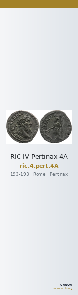 RIC IV Pertinax 4A — CANOA