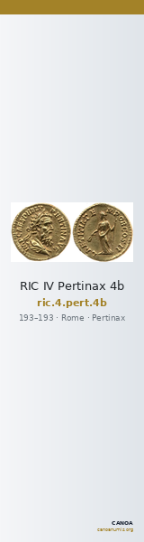 RIC IV Pertinax 4b — CANOA