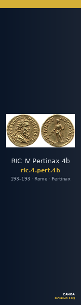 RIC IV Pertinax 4b — CANOA