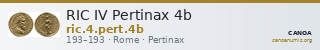 RIC IV Pertinax 4b — CANOA