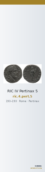 RIC IV Pertinax 5 — CANOA