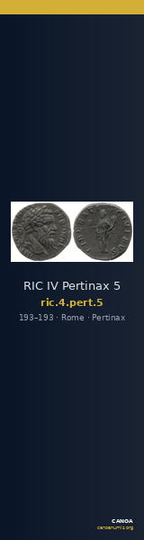 RIC IV Pertinax 5 — CANOA