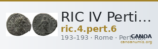 RIC IV Pertinax 6 — CANOA