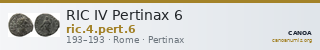 RIC IV Pertinax 6 — CANOA