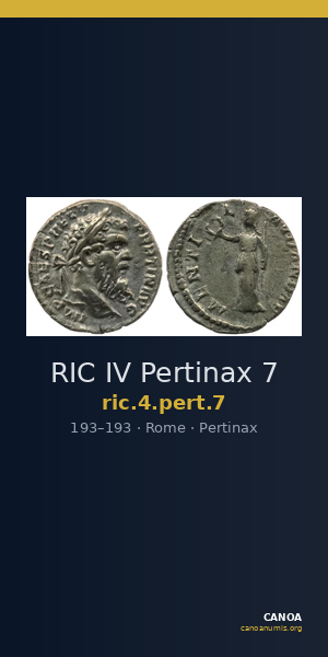 RIC IV Pertinax 7 — CANOA