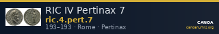 RIC IV Pertinax 7 — CANOA