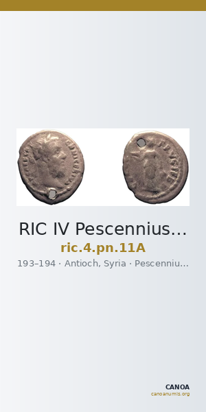 RIC IV Pescennius Niger 11A — CANOA
