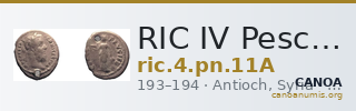RIC IV Pescennius Niger 11A — CANOA