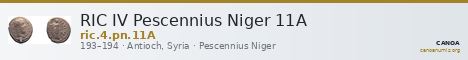 RIC IV Pescennius Niger 11A — CANOA