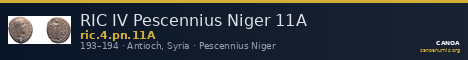 RIC IV Pescennius Niger 11A — CANOA