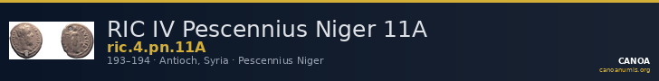 RIC IV Pescennius Niger 11A — CANOA